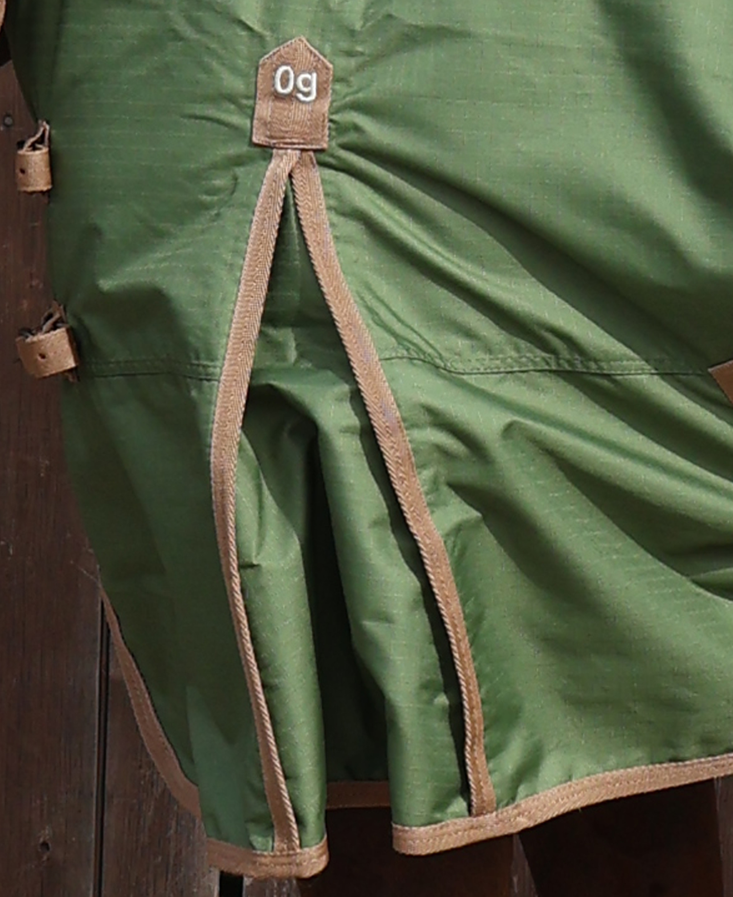 Perf 0g Standard Neck Turnout Rug - Light Olive - Image 4
