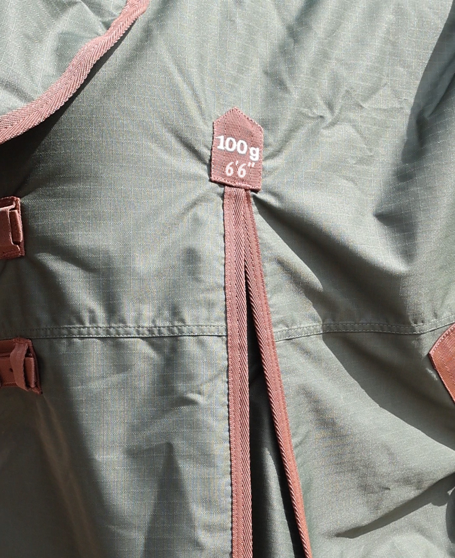 Perf 100g Combo Turnout Rug - Heritage Olive - Image 2