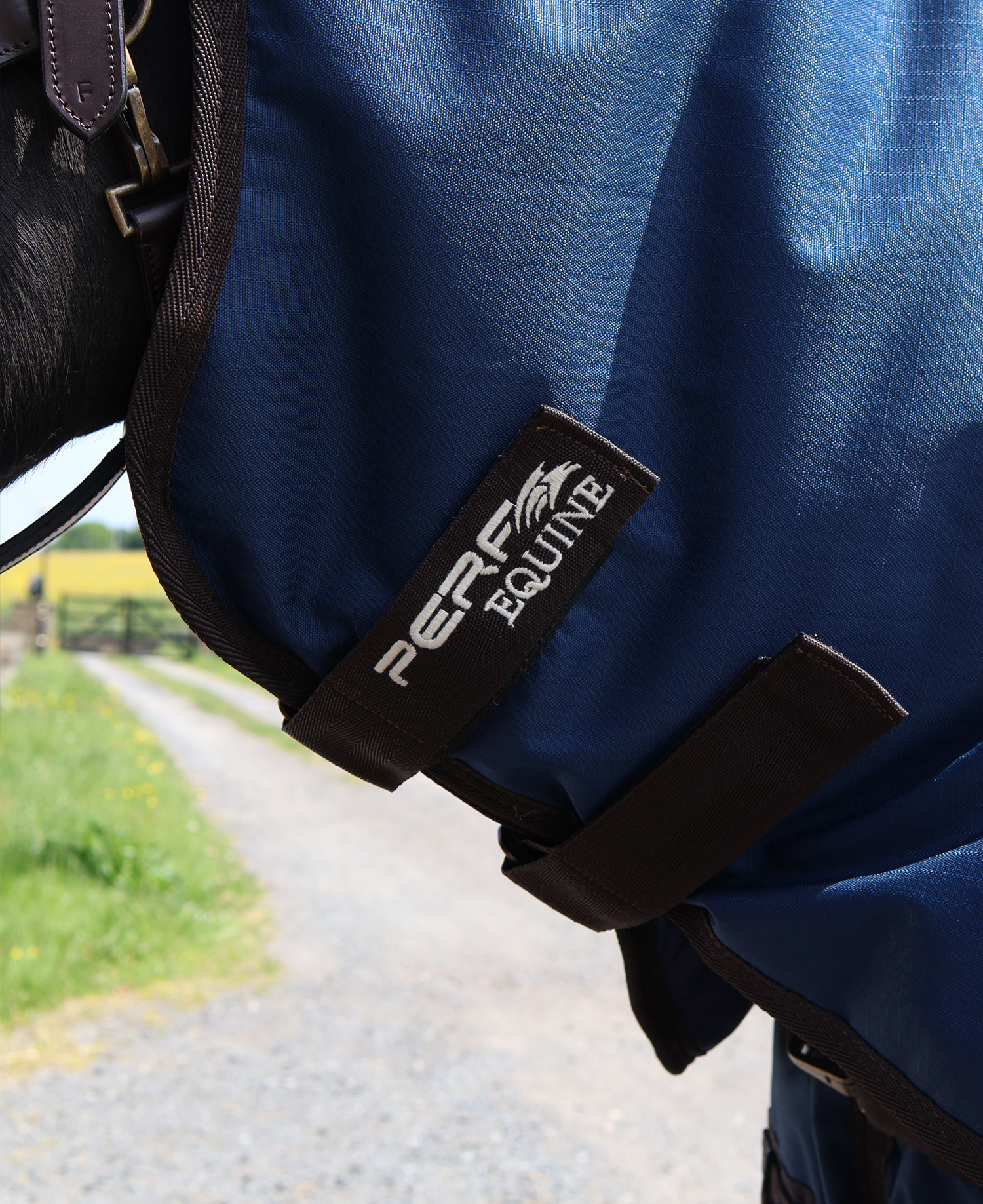 Perf 200g Combo Turnout Rug - Dark Navy - Image 5