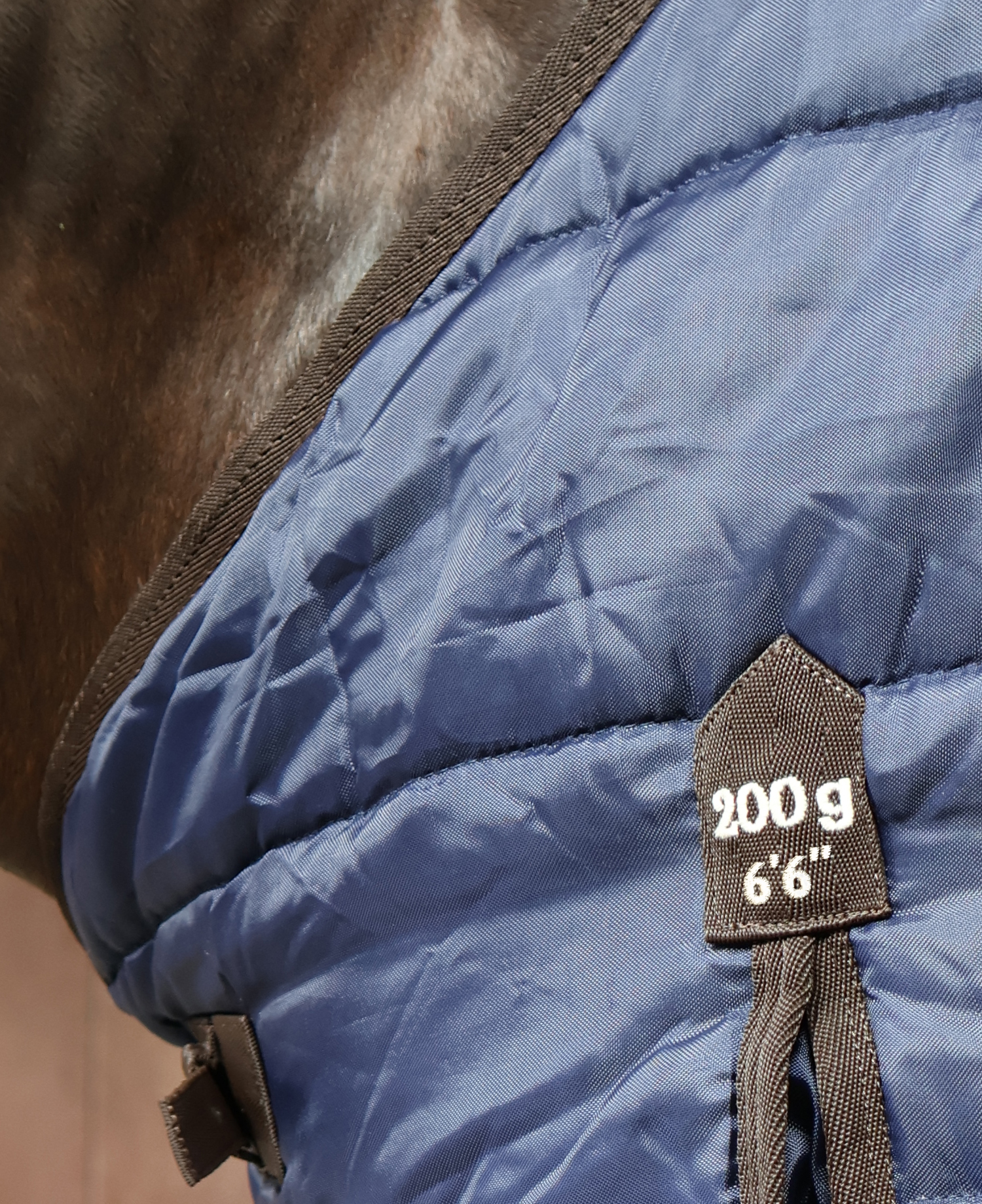 Perf Stable Rug 200g Standard Neck - Dark Navy - Image 7