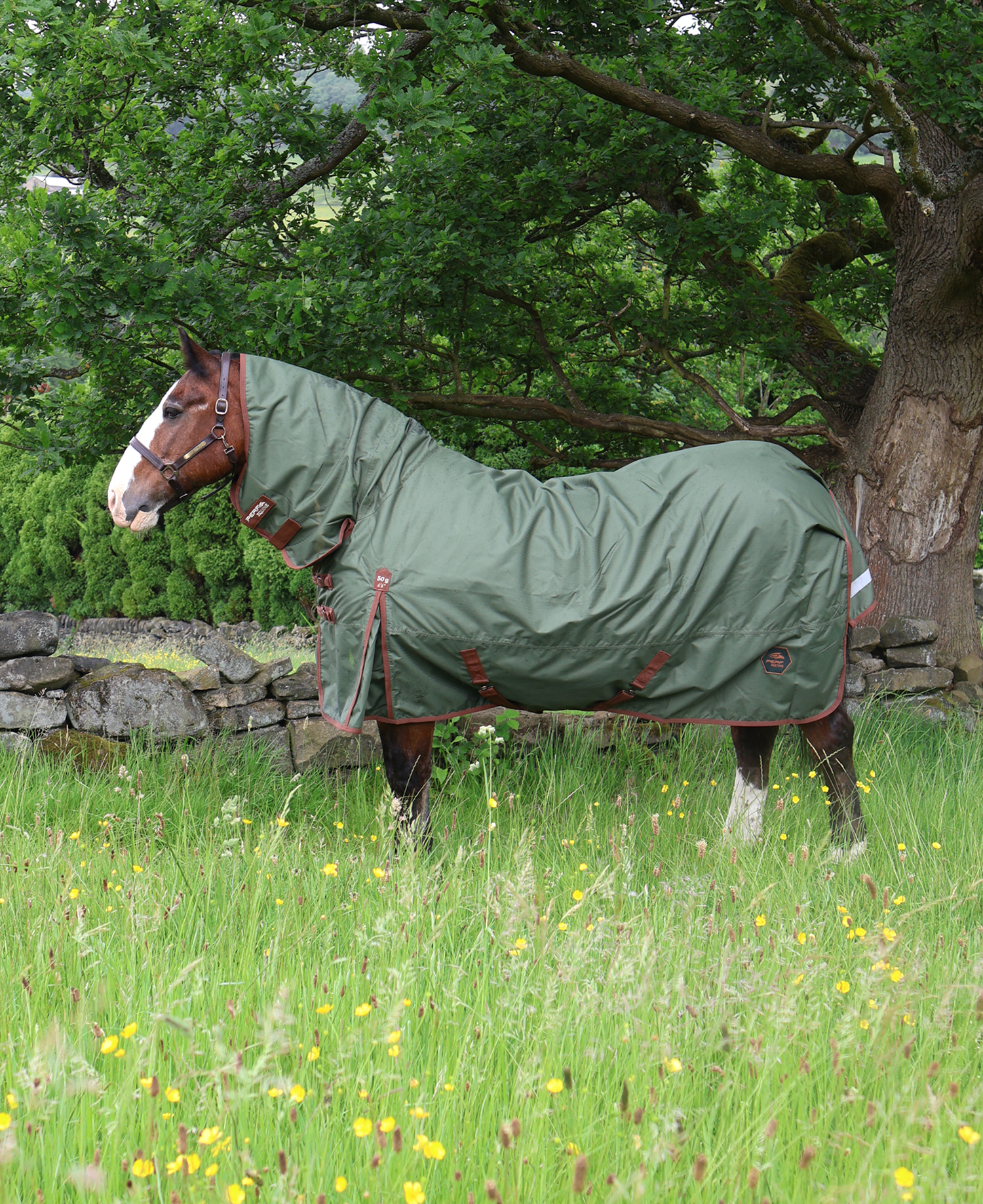 Perf 50g Combo Turnout Rug - Heritage Olive
